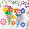 Flower Bouquet Craft Kit - 24Pcs Mother's Day Flower Bouquet Craft in Two Colors for Kids